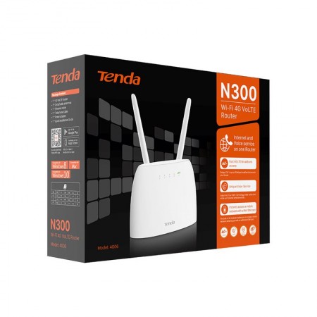 Tenda 4G06 vezeték nélküli N300 4G VoLTE router