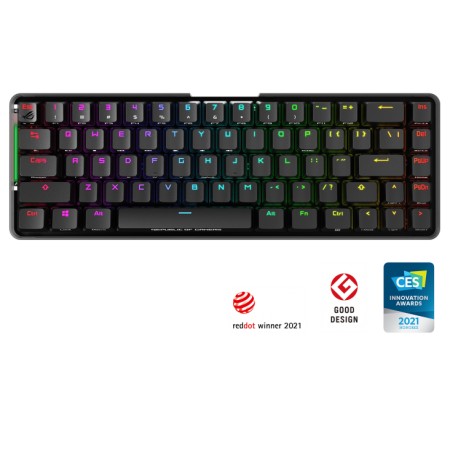 ASUS ROG Falchion Cherry MX Red vezeték nélküli billentyűzet fekete (90MP01Y0-BKHA01)
