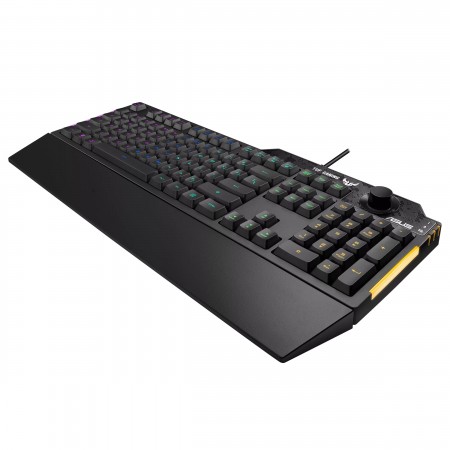 Asus TUF Gaming K1 USB Gaming Billentyűzet HU - Fekete (90MP01X0-BKHA00)