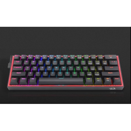 Redragon Fizz Pro Red Switch vezetékes/vezeték nélküli billentyűzet fekete (K616-RGB_RED_HU)