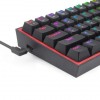 Redragon Fizz Pro Red Switch vezetékes/vezeték nélküli billentyűzet fekete (K616-RGB_RED_HU)