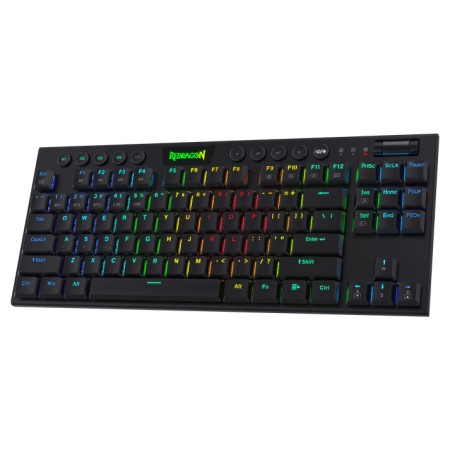 Redragon Horus TKL Brown Switch vezetékes/vezeték nélküli billentyűzet fekete (K621-RGB_BROWN_HU)