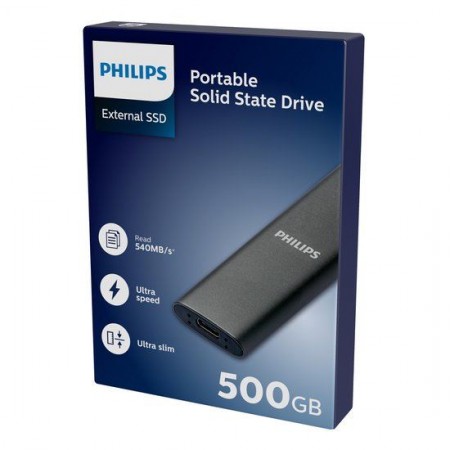 Philips Ultra Speed 500GB külső SSD meghajtó (FM50SS031P/00)