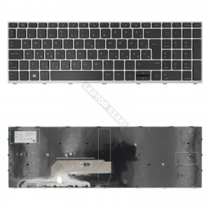 L01028-211 gy&aacute;ri &uacute;j ez&uuml;st-fekete magyar laptop billentyűzet