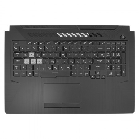 90NR0713-R31HU0 gyári új magyar RGB háttérvilágításos laptop billentyűzet + felső fedél