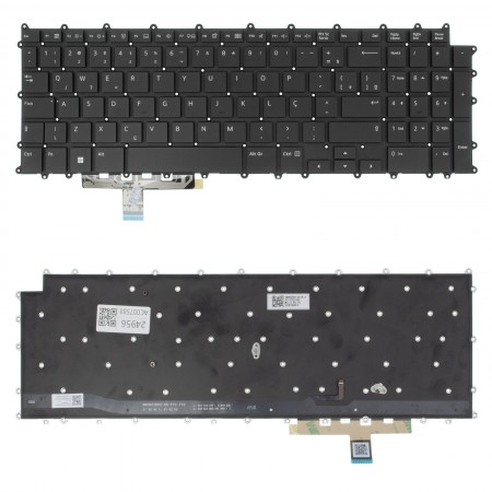 17Z90P-G gyári új spanyol háttérvilágításos laptop billentyűzet, keret nélkül