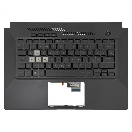 90NR0651-R31HU0 gyári új fekete magyar háttérvilágításos laptop billentyűzet + felső fedél