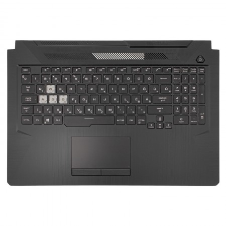 90NR0743-R30HU0 gyári új fekete magyar RGB háttérvilágításos laptop billentyűzet + felső fedél