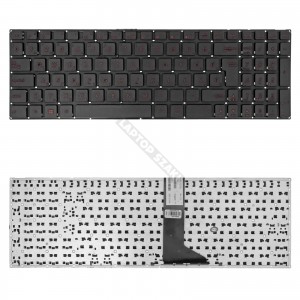 9Z.N8SSU.40Q gy&aacute;ri &uacute;j fekete, magyar, piros laptop billentyűzet, keret n&eacute;lk&uuml;l