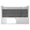 M21742-001 gyári új angol (UK) kiosztású háttérvilágításos laptop billentyűzet + ezüst felső fedél