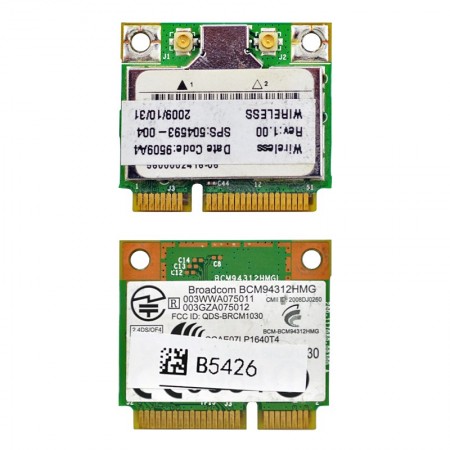 504593-004 BCM94312HMG 802.11b/g mini PCI-E wifi kártya