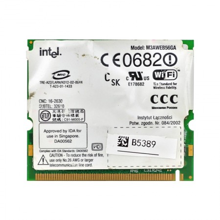 Intel M3AWEB56GA 802.11b mini PCI wifi kártya