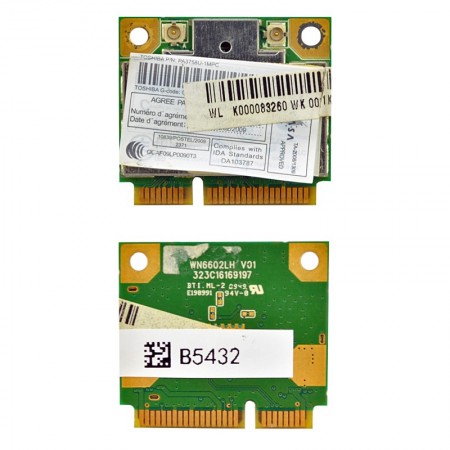 LiteOn WN6602LH 802.11b/g/n mini PCI-E wifi kártya