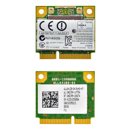 Realtek RTL8723AE 802.11n mini PCI-E wifi kártya