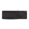 Logitech K120 ergonómikus pc billentyűzet magyar, fekete (920-002491)