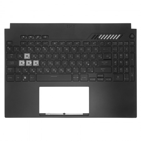 90NR09M1-R31HU2 gyári új magyar RGB háttérvilágításos laptop billentyűzet + felső fedél