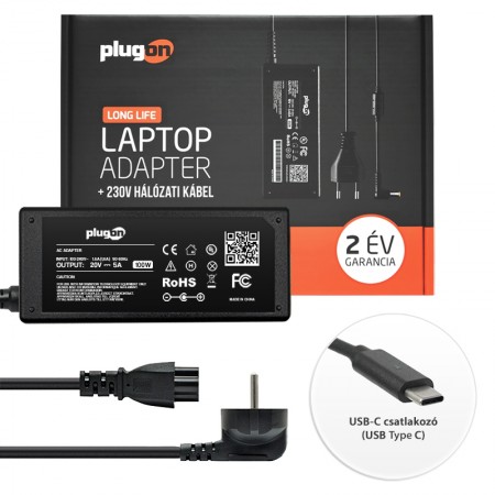 Acer 20V 5A / 15V 3A / 9V 3A / 5V 3A / (100W) USB-C (Type-C) töltő