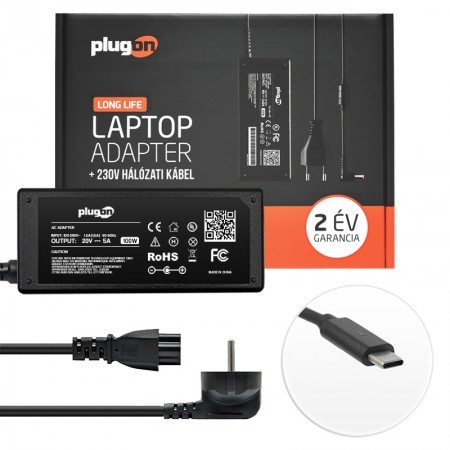 Acer 20V 5A / 15V 3A / 9V 3A / 5V 3A / (100W) USB-C (Type-C) töltő