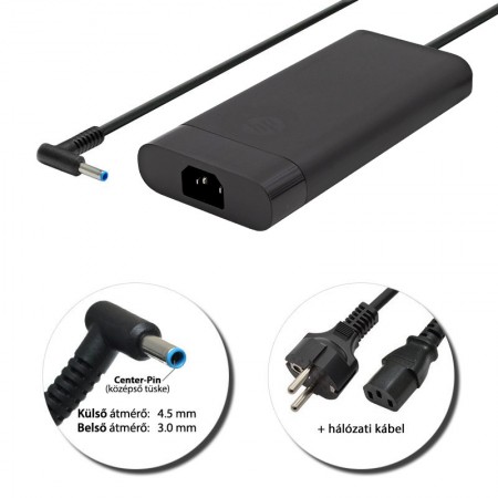 HP 19.5V 16.92A center-pin (330W) vékony center-pin gyári töltő