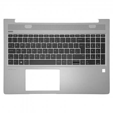 L45090-XXX gyári új európai kiosztású háttérvilágításos laptop billentyűzet + felső fedél
