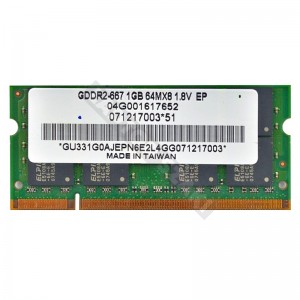 Elpida 1GB DDR2 667MHz használt notebook memória