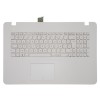90NB0EA2-R31xx gyári új spanyol fekete laptop billentyűzet + fehér színű felső fedél