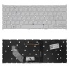 NKI131S046 gyári új svájci háttérvilágított fehér laptop billentyűzet, keret nélkül