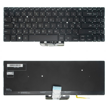 90NX0441-R32HU0 gyári új magyar , háttérvilágításos laptop billentyűzet, keret nélkül