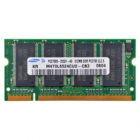 Samsung 512MB DDR 333Mhz használt notebook memória
