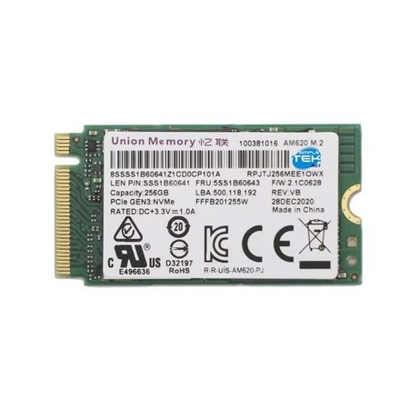Union Memory 256GB m.2 PCIe NVMe használt SSD (RPJTJ256MEE1OWX)