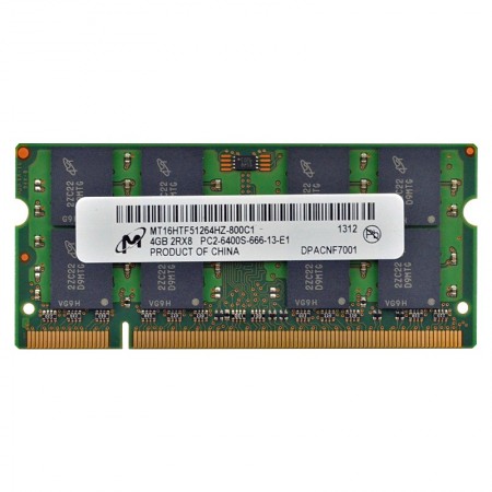 Micron 4GB DDR2 800Mhz notebook memória