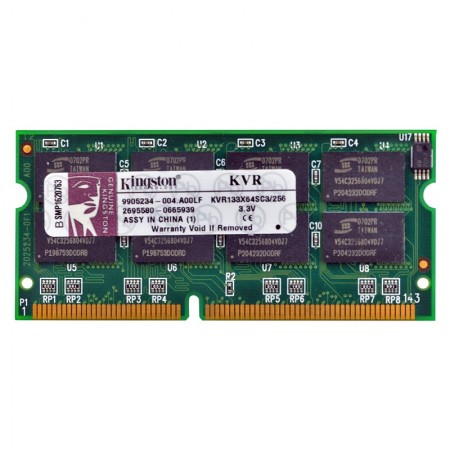 Kingston 256 MB SD RAM 133 MHz notebook memória