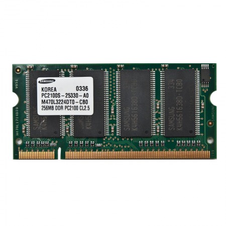 Samsung 256MB DDR 266MHz használt notebook memória