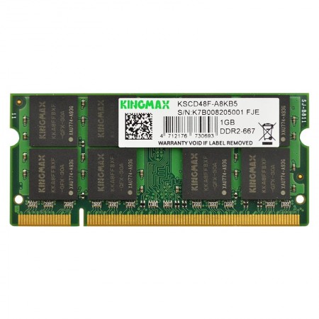 Kingmax 1GB DDR2 667MHz használt notebook memória