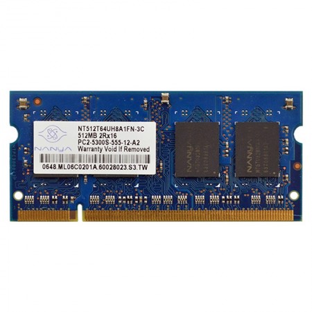 Nanya 512MB DDR2 667Mhz használt notebook memória