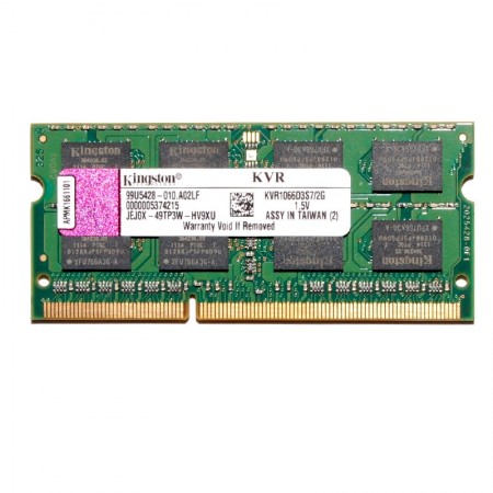 Kingston 2GB DDR3 1066MHz használt notebook memória
