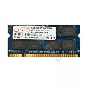 CSX 2GB DDR2 800MHz notebook memória