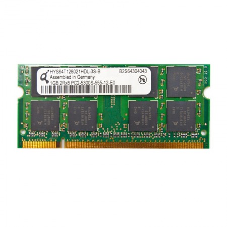 Qimonda 1GB DDR2 667MHz használt notebook memória