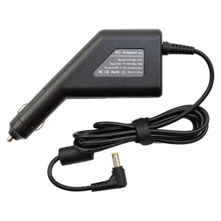 Lenovo 19V 4.74A (90W) utángyártott új autós, szivargyújtós laptop töltő