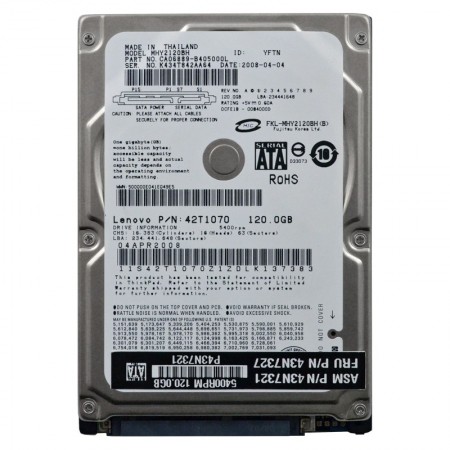 Fujitsu MHY2120BH 120GB SATA 2,5