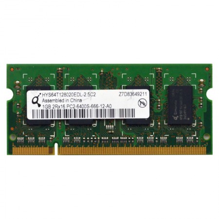 Qimonda 1GB DDR2 800MHz használt notebook memória