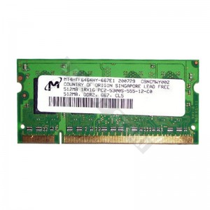 Micron 512MB DDR2 667Mhz használt notebook memória