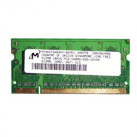 Micron 512MB DDR2 667Mhz használt notebook memória