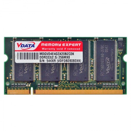 VData 256MB DDR 333MHz használt notebook memória