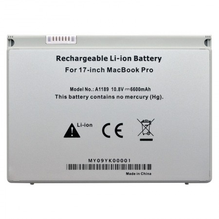 A1189 10.8V 6600mAh 71Wh ezüst akkumulátor