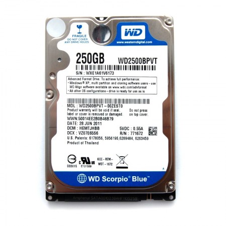 WD WD2500BPVT 250GB SATA 2,5