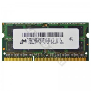 Micron 2GB DDR3 1066MHz notebook memória (MT16JSF25664HZ-1G1F1)