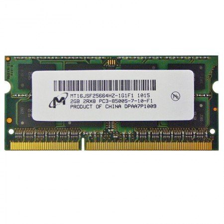 Micron 2GB DDR3 1066MHz notebook memória (MT16JSF25664HZ-1G1F1)