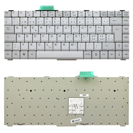 WLJ-5706W használt német-magyar kiosztású, használt szürke billentyűzet