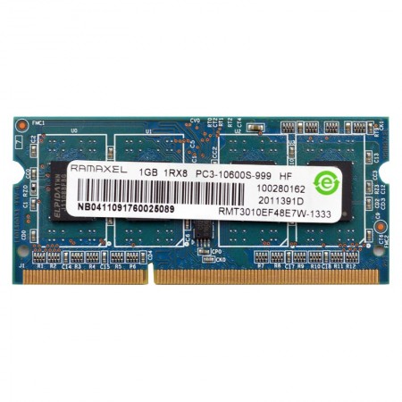Ramaxel 1GB DDR3 1333MHz használt notebook memória